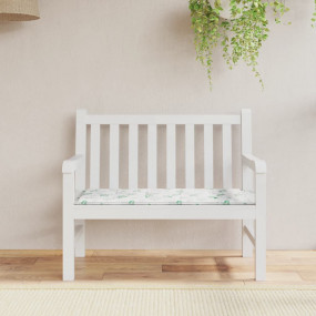 Patio Bench Cushion Leaf Pattern 47.2x19.7x1.2" Oxford ...