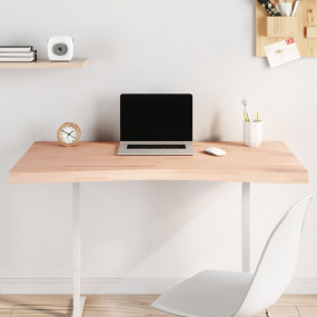 Desk Top 43.3x(21.7-23.6)x1.6" Solid Wood Beech