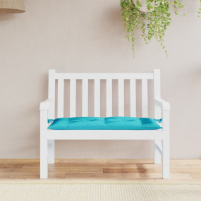 Patio Bench Cushion Turquoise 43.3x19.7x2.8" Fabric