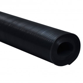 Floor Mat Anti-Slip Rubber 4.9x13.1' 0.12 " Fine Rib