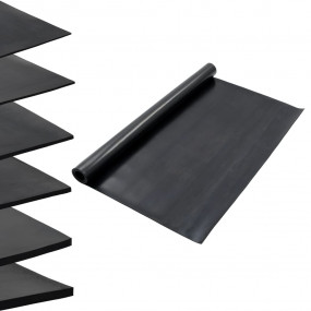 Floor Mat Anti-Slip Rubber 3.9x6.6' 0.12 " Smooth