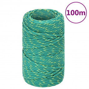 Boat Rope Green 0.08 " 328.1 ' Polypropylene