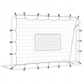 Football Net Rebounder White&Black 72.4x24.0x48.4" Stee...