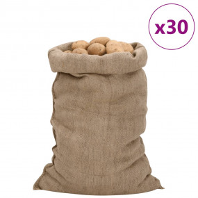Imag:Jute Sacks 30 pcs 23.6x41.3 100% Jute 340 gsm