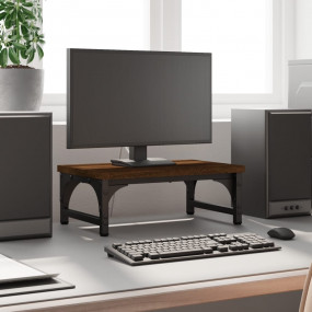 Monitor Stand Brown Oak 14.6x9.1x5.5" Engineered Wood