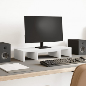 Monitor Stand Adjustable White 23.6x9.4x4.1" Engineered...