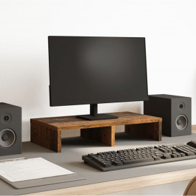 Monitor Stand Old Wood 19.7x10.6x3.9" Engineered Wood