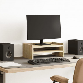 Monitor Stand Sonoma Oak 16.5x9.4x6.3" Engineered Wood