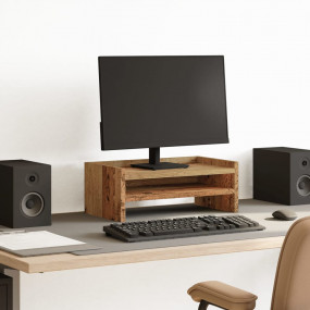 Monitor Stand Old Wood 16.5x9.4x6.3" Engineered Wood