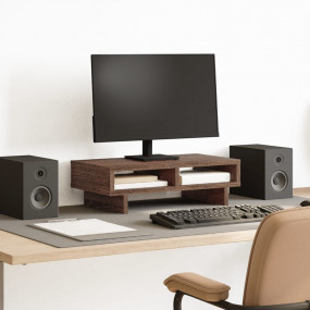Monitor Stand Brown Oak 19.7x10.6x5.9" Engineered Wood