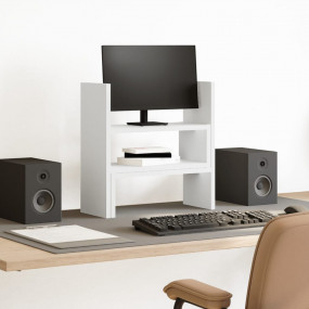 Desk Organizer Adjustable White 15.7x6.7x16.1" Engineer...