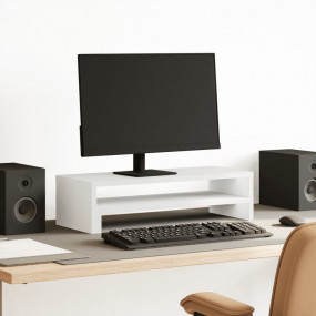 Monitor Stand White 21.3x8.7x5.9" Engineered Wood