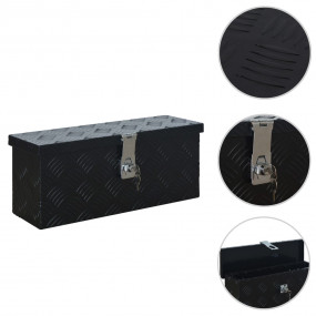 Aluminum Box 19.09x5.51x7.87" Black
