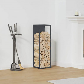 Firewood Rack Anthracite 9.8x9.8x31.5" Cold-rolled stee...