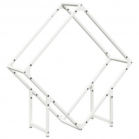 Firewood Rack White 31.5x9.8x31.5" Cold-rolled steel