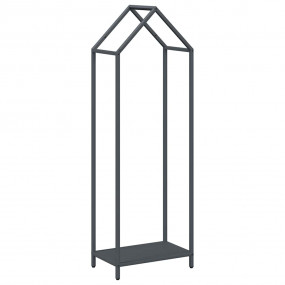 Firewood Rack Anthracite 15.7x9.8x47.2" Cold-rolled ste...