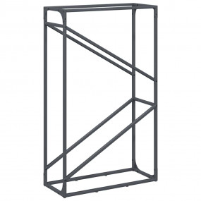 Firewood Rack Anthracite 23.6x9.8x39.4" Cold-rolled ste...