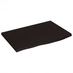 Bathroom Countertop Dark Brown 23.6x15.7x0.8" Treated S...