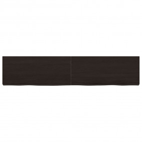 Bathroom Countertop Dark Brown 55.1 x 11.8 x (0.8-2.4) ...