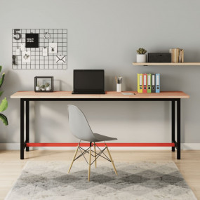 Workbench 78.7x21.7x32.1" Solid Wood Beech and Metal