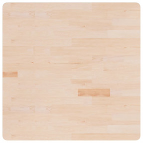 Square Table Top 35.4x35.4x1.6" Untreated Solid Wood Oa...