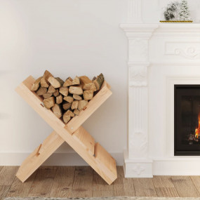 Log Holder 18.5x15.6x18.9" Solid Wood Pine