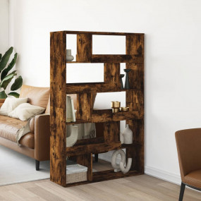 Bookcase Smoked Oak39.4x13.0x61.6" Engineered Wood