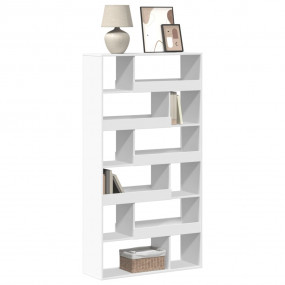 Bookcase White 39.4x13.0x73.8" Engineered Wood
