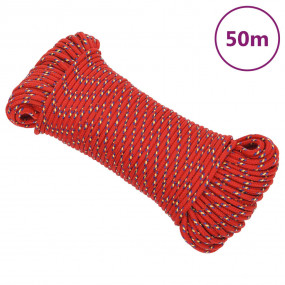 Boat Rope Red 0.16 " 164.0 ' Polypropylene