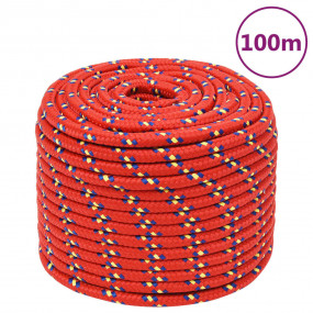 Boat Rope Red 0.55 " 328.1 ' Polypropylene