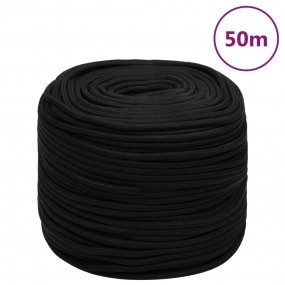 Work Rope Black 0.24 " 164.0 ' Polyester