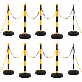 Chain Post Set with 32.8 ' Plastic Chain