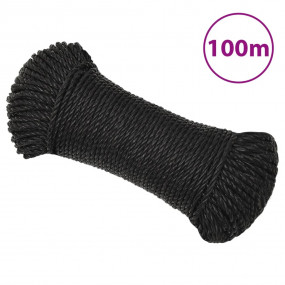Work Rope Black 0.31 " 328.1 ' Polypropylene