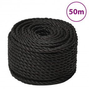 Work Rope Black 0.55 " 164.0 ' Polypropylene