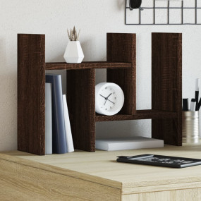 Desk Organizer Brown Oak 13.6x6.1x14.0" Engineered wood