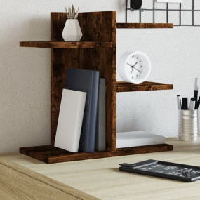Desk Organizer Smoked Oak 16.5x8.5x16.5" Engineered woo...