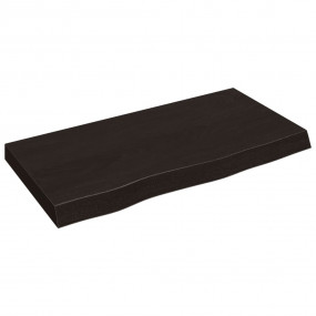 Bathroom Countertop Dark Brown 31.5 x 15.7 x (0.8-2.4) ...