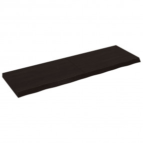 Bathroom Countertop Dark Brown 63.0 x 19.7 x (0.8-2.4) ...