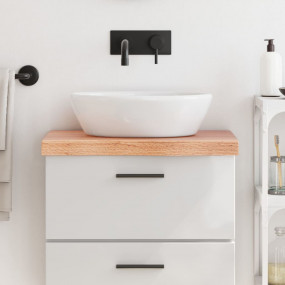 Bathroom Countertop Light Brown 23.6 x 15.7 x (0.8-2.4)...
