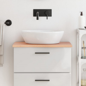 Bathroom Countertop Light Brown 23.6x15.7x0.8" Treated ...