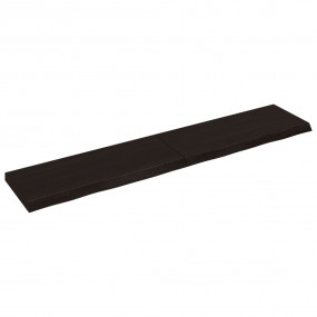 Bathroom Countertop Dark Brown 78.7 x 15.7 x (0.8-2.4) ...