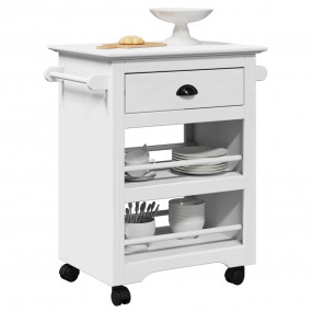 Kitchen Trolley "BODO" White 26.6x17.7x31.5"