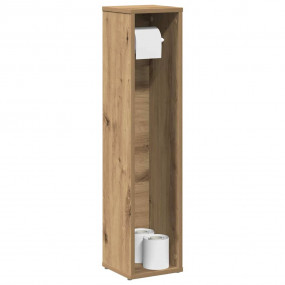 Bathroom Cabinet with Roll Holder Artisan Oak 8.1x7.9x3...