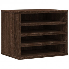 Desk Organizer Brown Oak 14.2x10.2x11.6" Engineered woo...