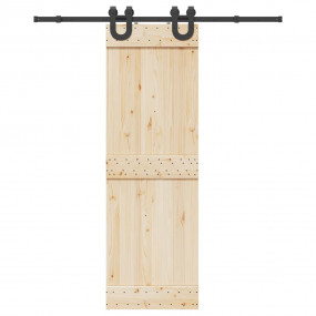 Sliding Door Hardware Kit 72.0 " Steel Black