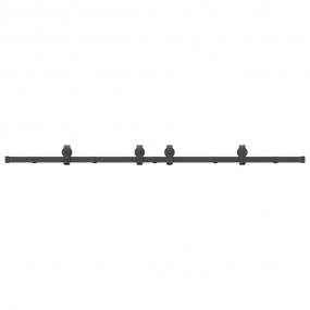 Sliding Door Hardware Kit 78.7 " Steel Black