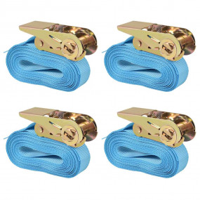 Ratchet Tie Down Straps 4 pcs 0,8 Tonnes 19.7 'x0.98 " ...