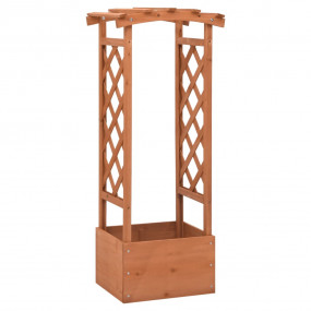 Trellis Planter with Arch 19.3"x15.4"x46.1" Firwood