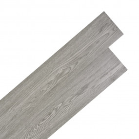 Self-adhesive PVC Flooring Planks 54 ft 0.08" Dark Gray