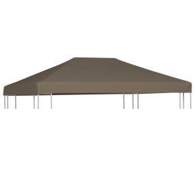 Gazebo Top Cover 9.1 oz/yd 9.8'x9.8' Taupe